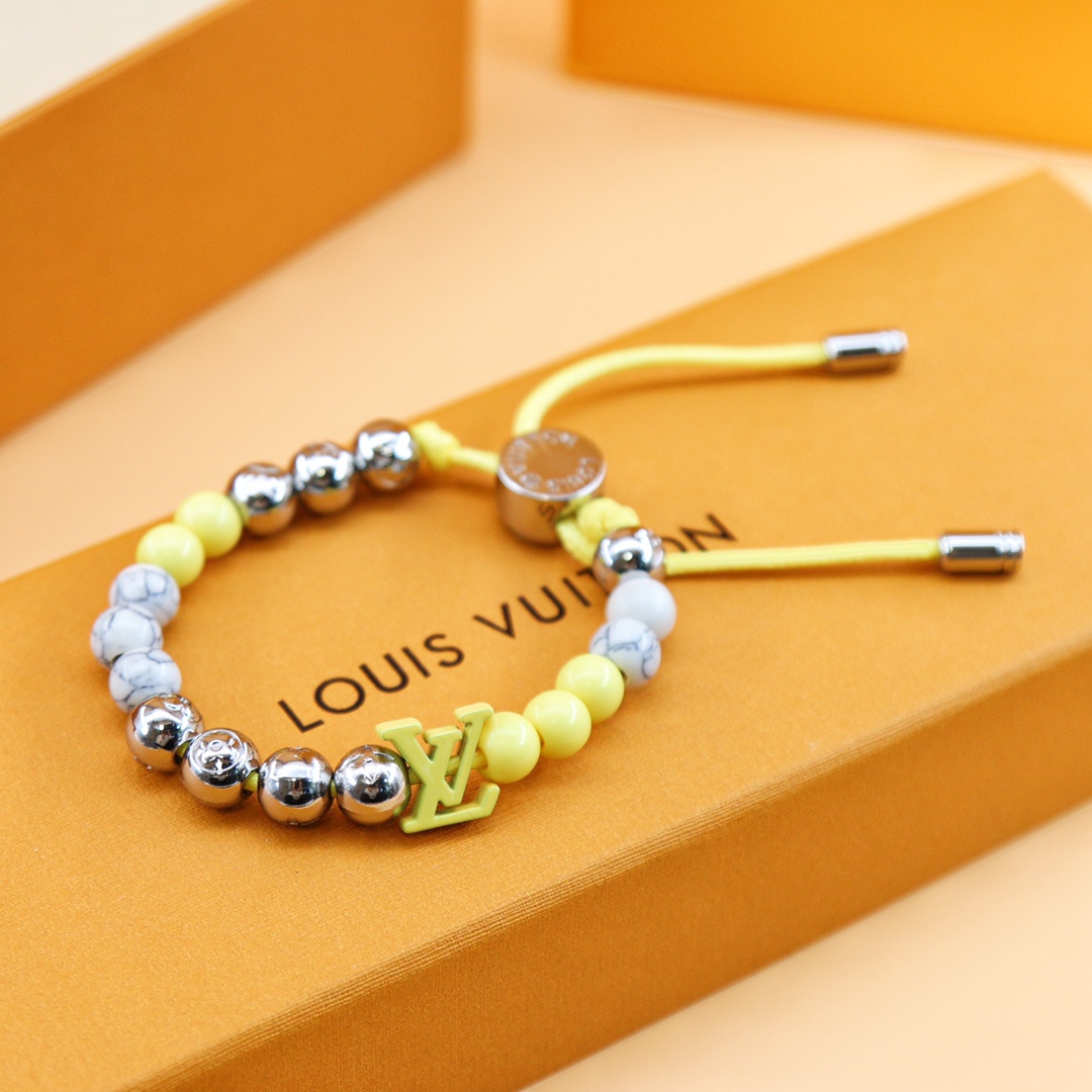 Louis Vuitton Monogram Beads Bracelet   M00510 - DopestKickz
