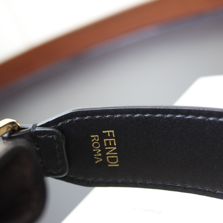 Fendi Mon Tresor Brown Leather Mini-Bag(18-12-10cm) - DopestKickz