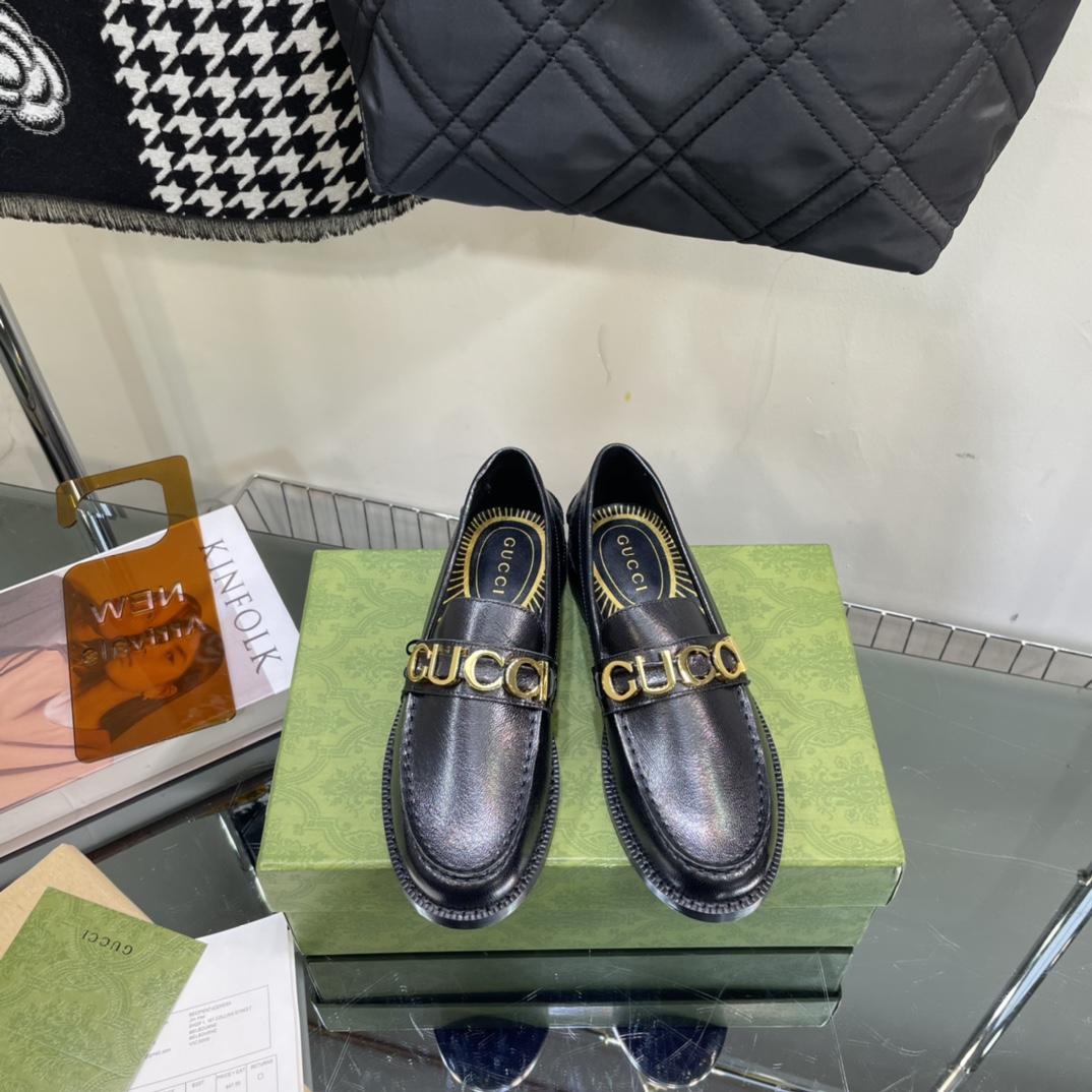Gucci Women's Gucci Leather Loafer - DopestKickz
