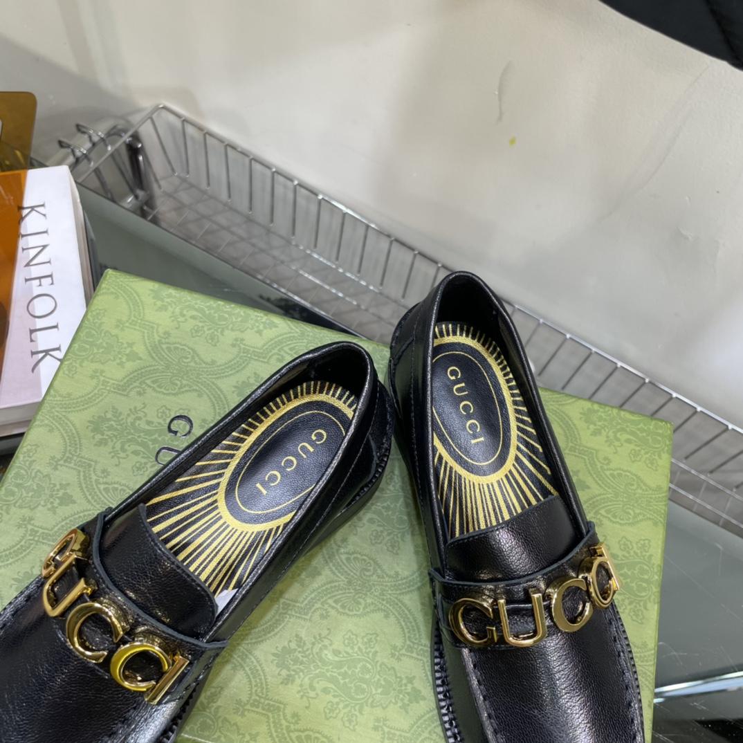 Gucci Women's Gucci Leather Loafer - DopestKickz