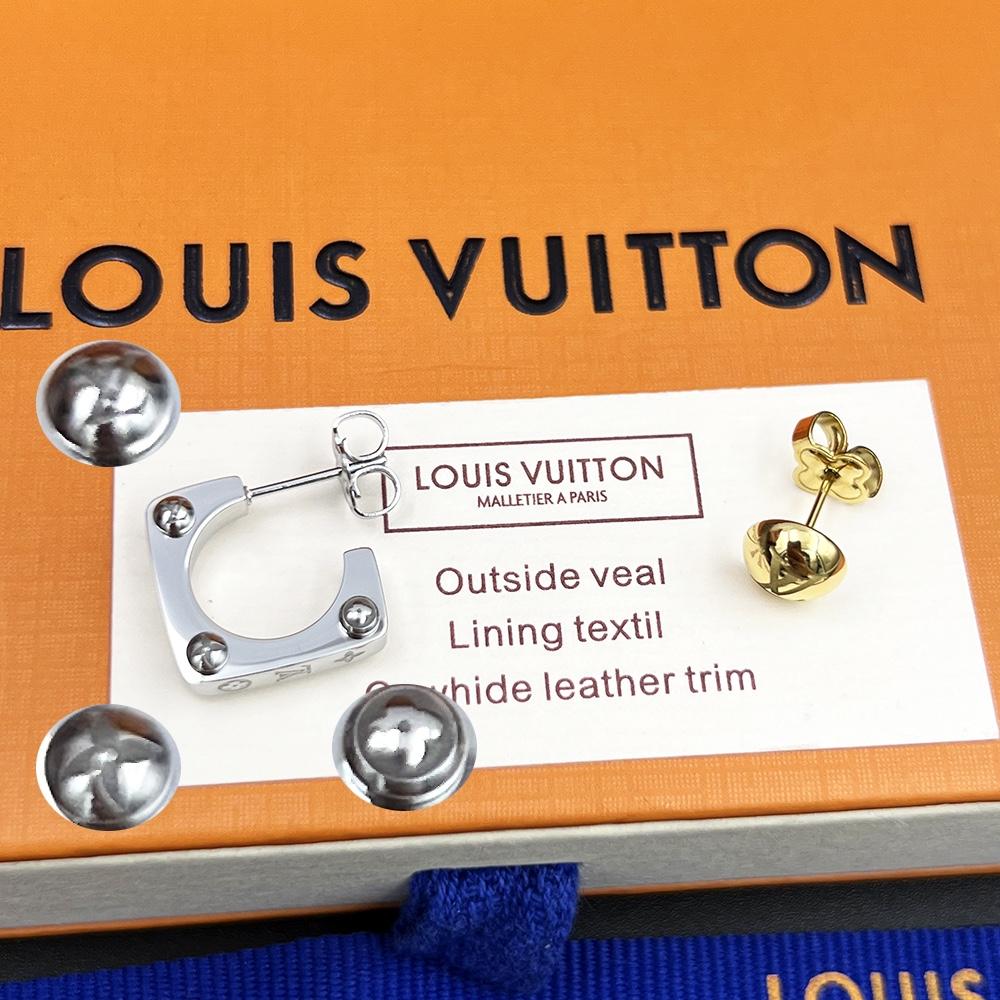Louis Vuitton Monogram Bold Earrings   M00700 - DopestKickz