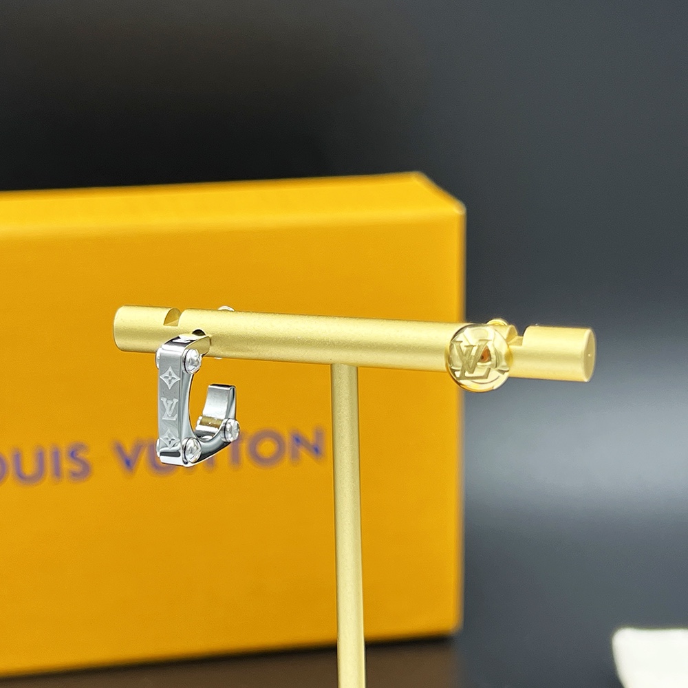 Louis Vuitton Monogram Bold Earrings   M00700 - DopestKickz