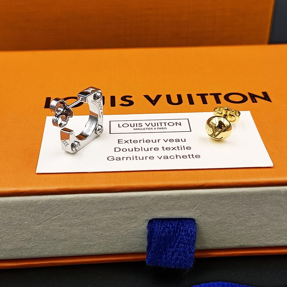 Louis Vuitton Monogram Bold Earrings   M00700 - DopestKickz