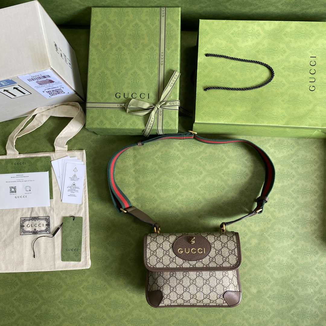 Gucci Neo Vintage Small Messenger Bag(22-16.5-4cm) - DopestKickz