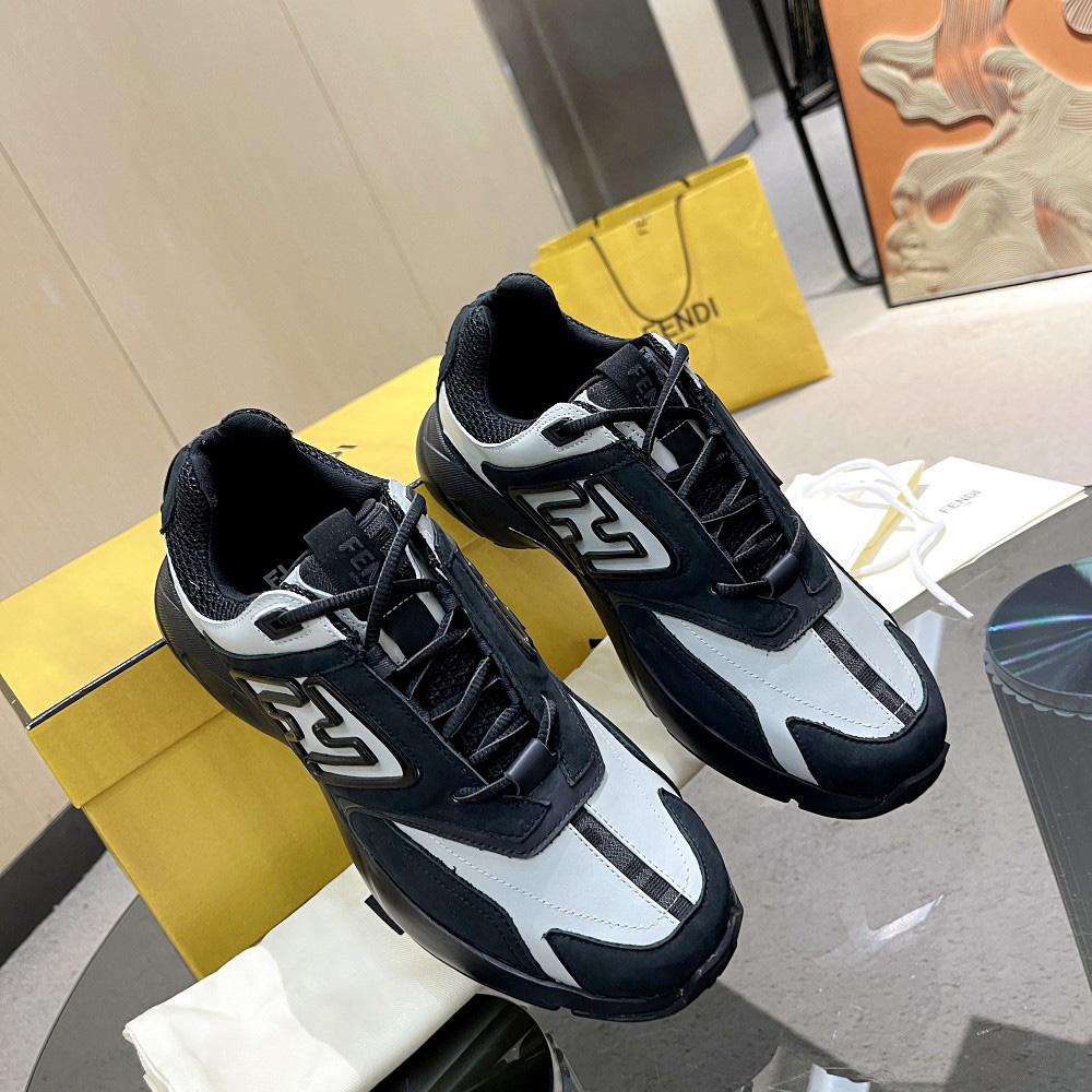 Fendi Faster Trainers Leather Low-Tops Sneakers - DopestKickz