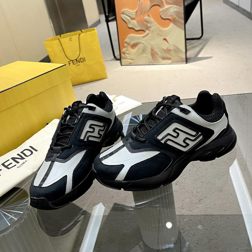 Fendi Faster Trainers Leather Low-Tops Sneakers - DopestKickz