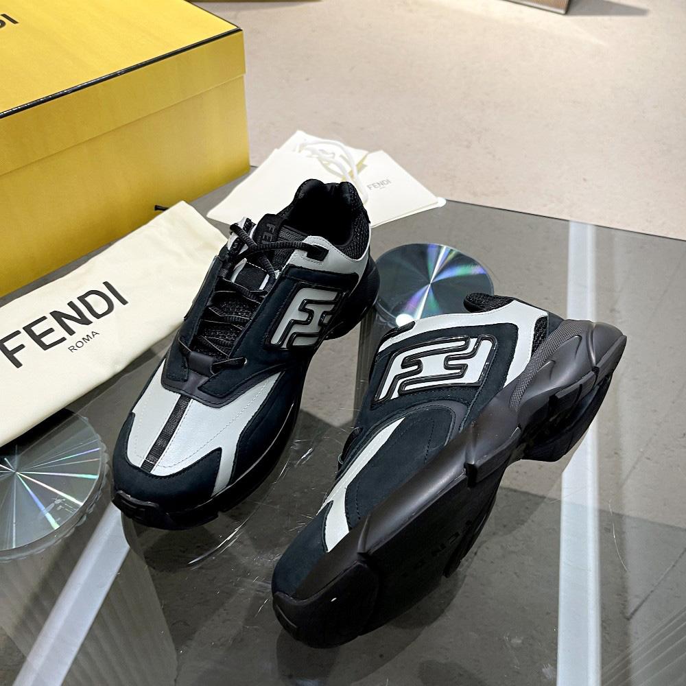 Fendi Faster Trainers Leather Low-Tops Sneakers - DopestKickz