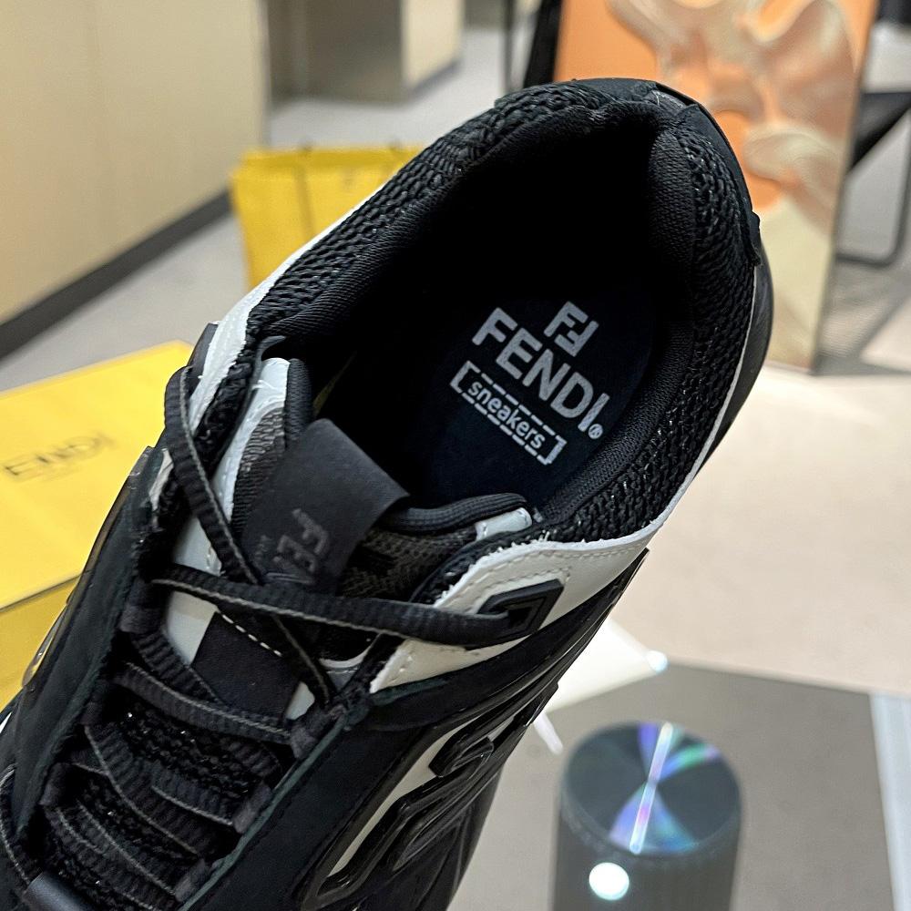 Fendi Faster Trainers Leather Low-Tops Sneakers - DopestKickz