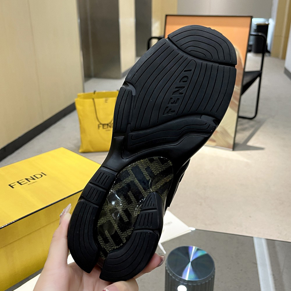Fendi Faster Trainers Leather Low-Tops Sneakers - DopestKickz