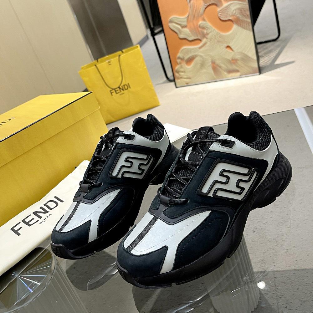 Fendi Faster Trainers Leather Low-Tops Sneakers - DopestKickz
