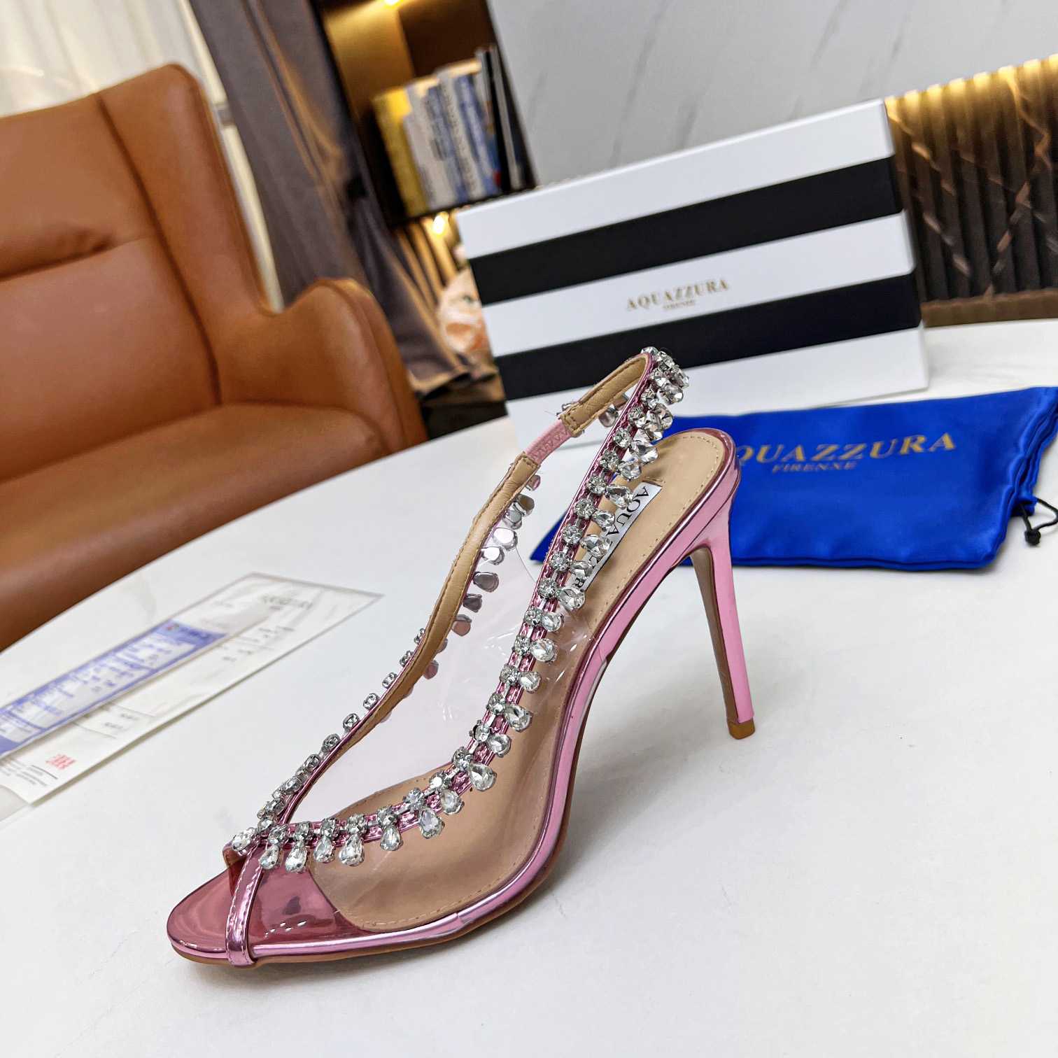 Aquazzura Temptation Crystal Sandal 105 - DopestKickz