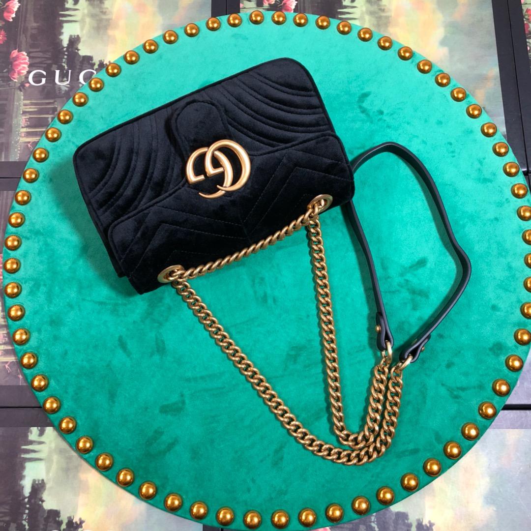 Gucci GG Marmont Mini Shoulder Bag(22-13-6cm) - DopestKickz