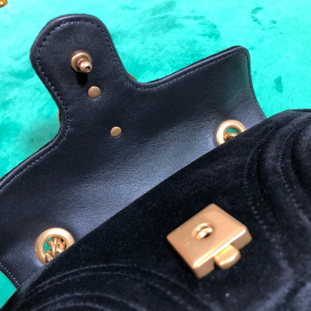 Gucci GG Marmont Mini Shoulder Bag(22-13-6cm) - DopestKickz