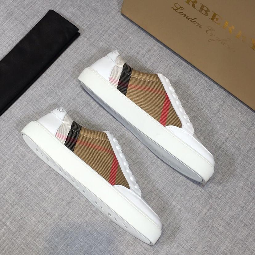 Burberry House Check And Leather Sneakers - DopestKickz