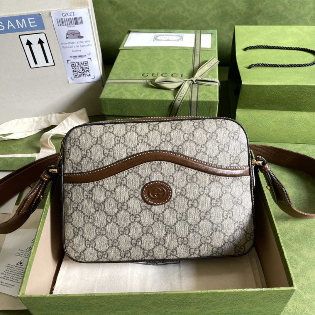 Gucci Messenger Bag With Interlocking G(25.5-20-6cm) - DopestKickz