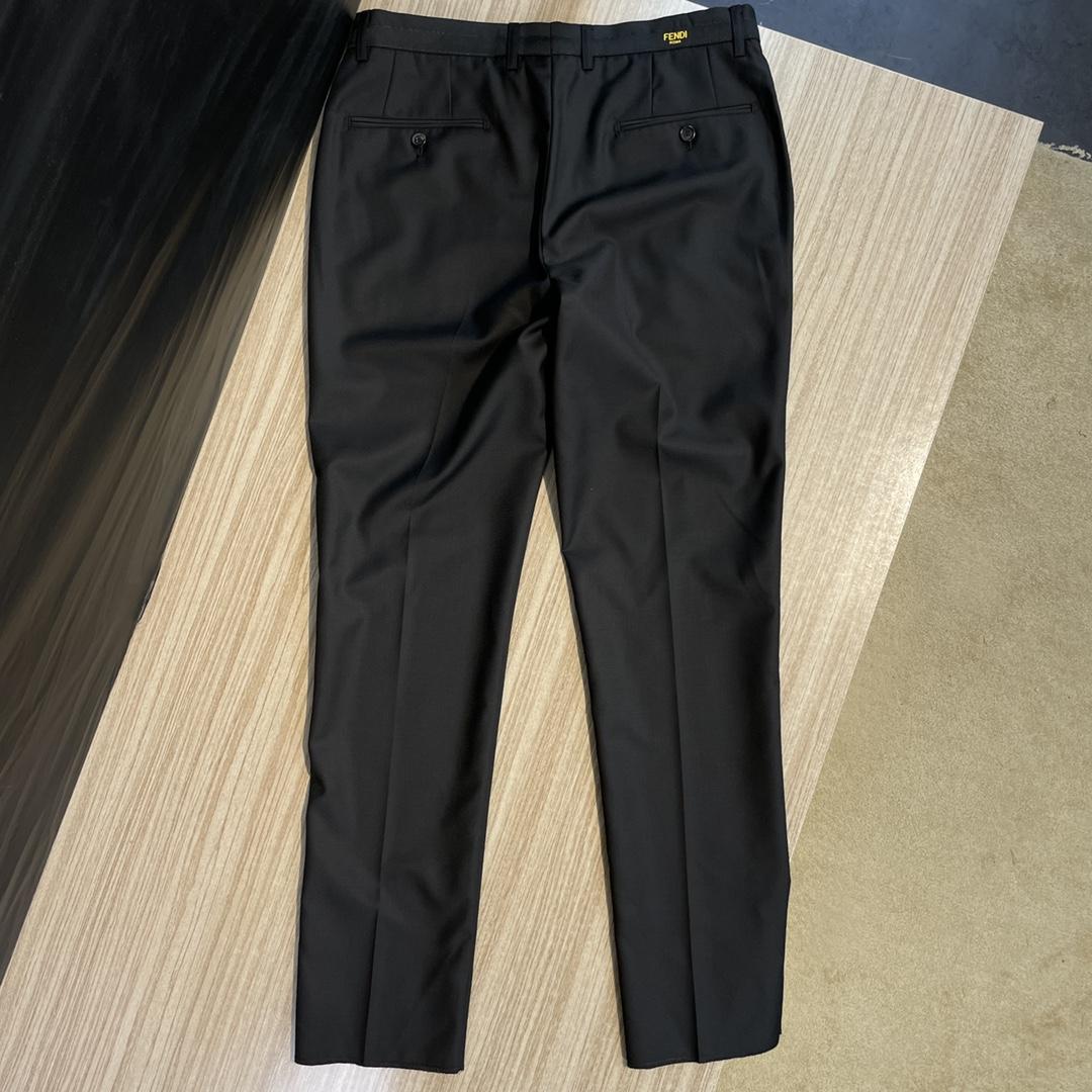 Fendi Black Cotton Blazer & Pants - DopestKickz