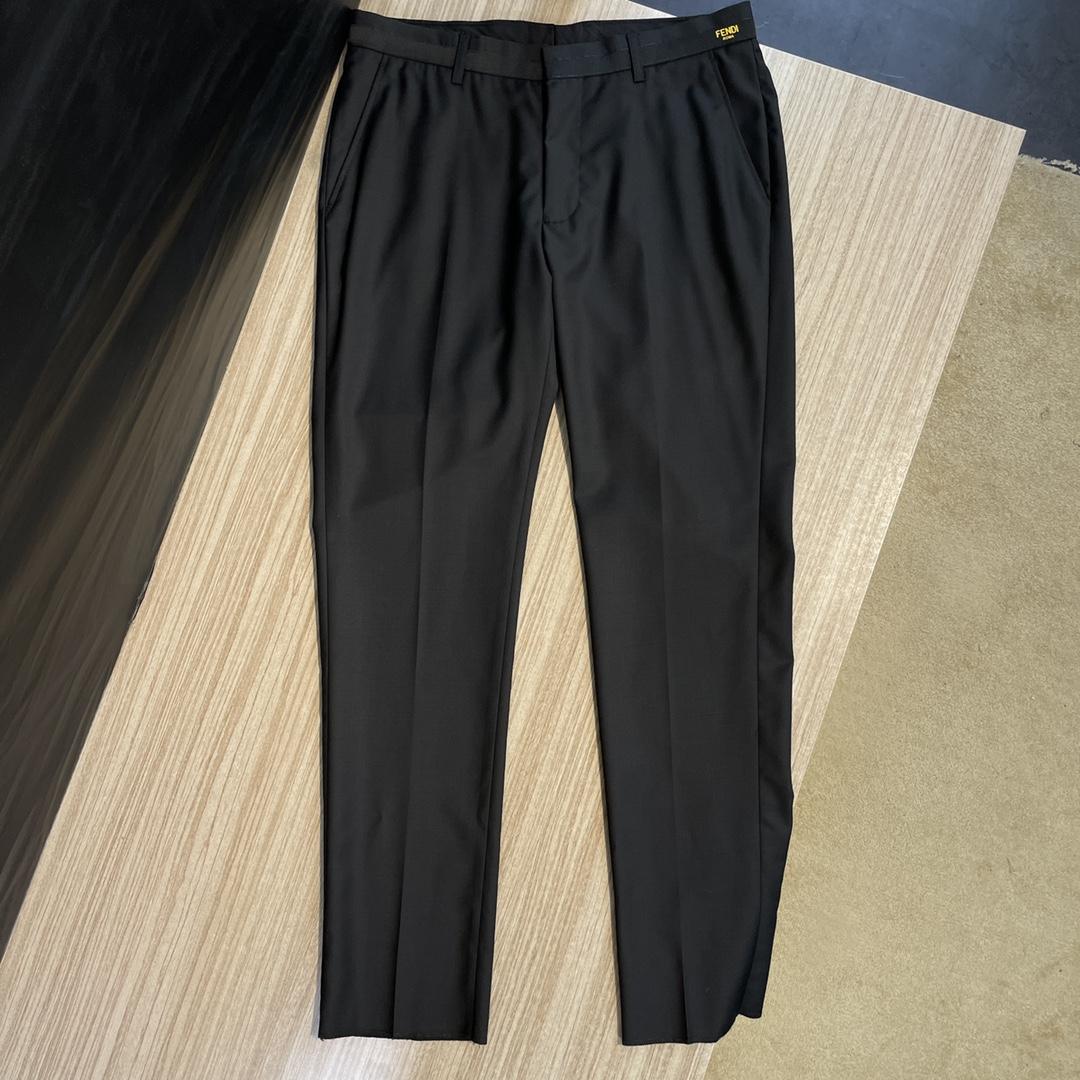 Fendi Black Cotton Blazer & Pants - DopestKickz