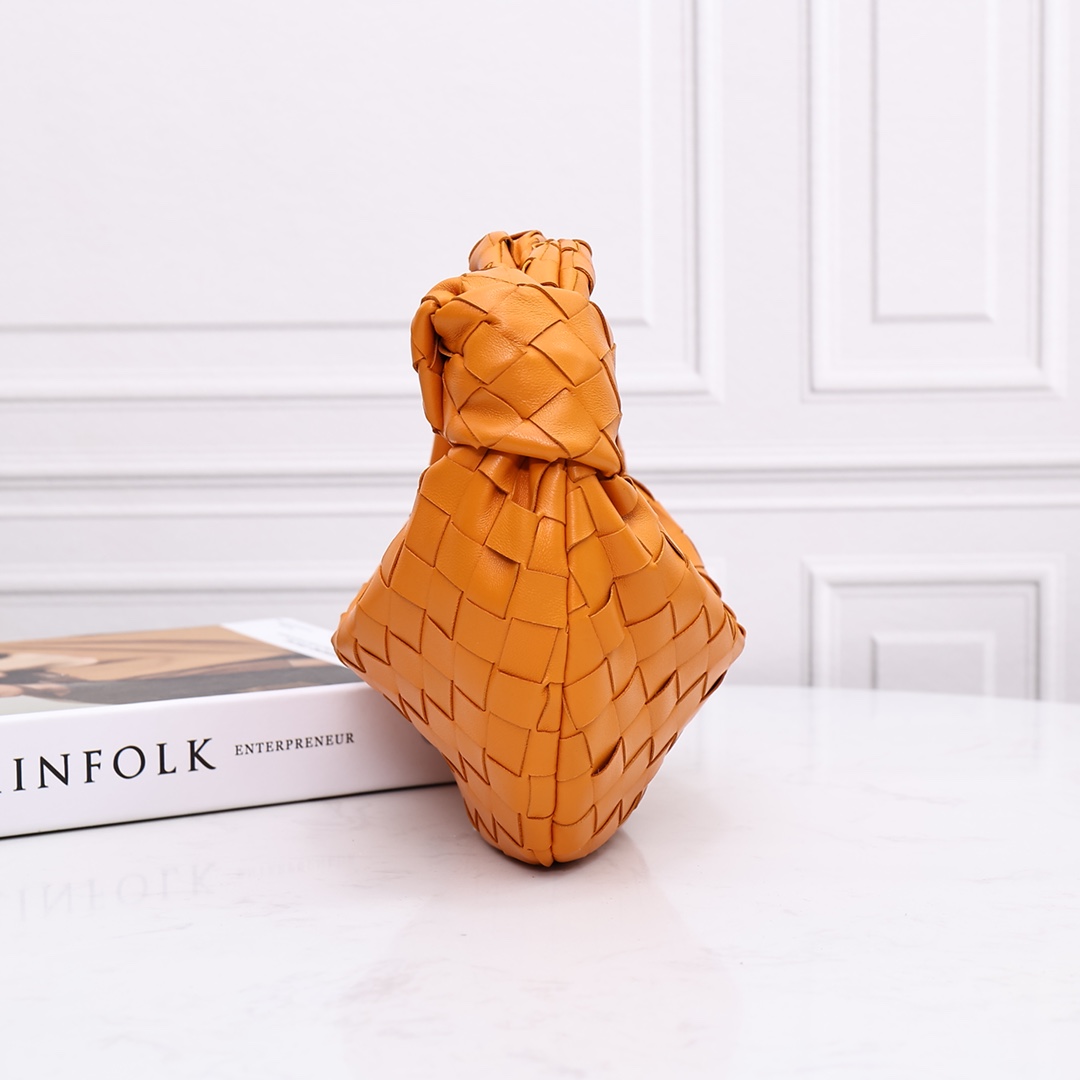 Bottega Veneta Mini Jodie Leather Top Handle Bag(28-23-8cm) - DopestKickz