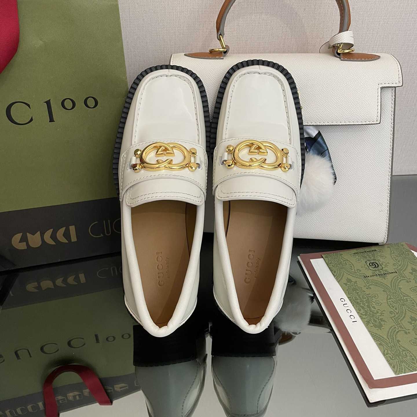 Gucci Women's Loafer With Interlocking G - DopestKickz