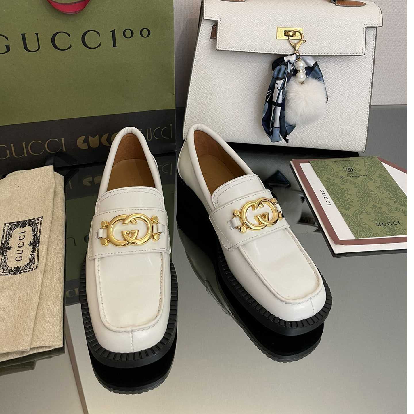 Gucci Women's Loafer With Interlocking G - DopestKickz