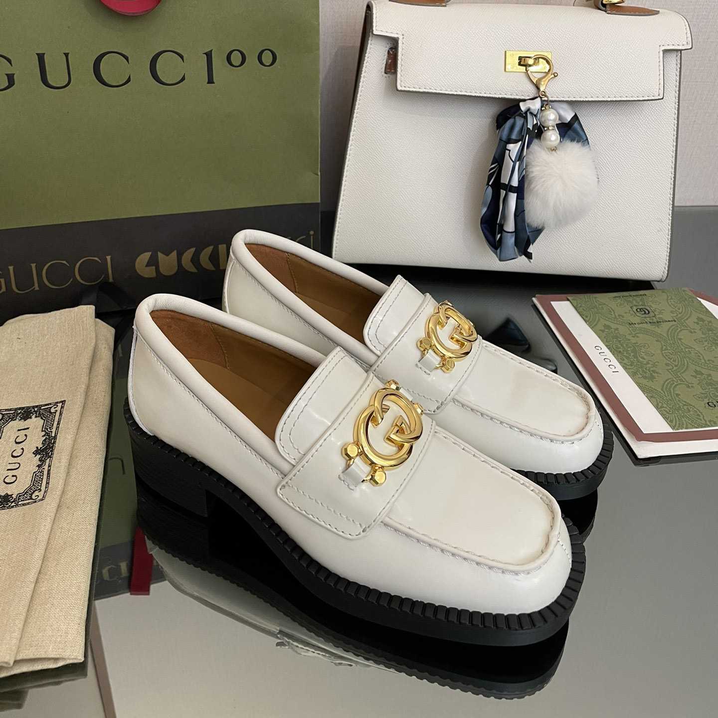 Gucci Women's Loafer With Interlocking G - DopestKickz