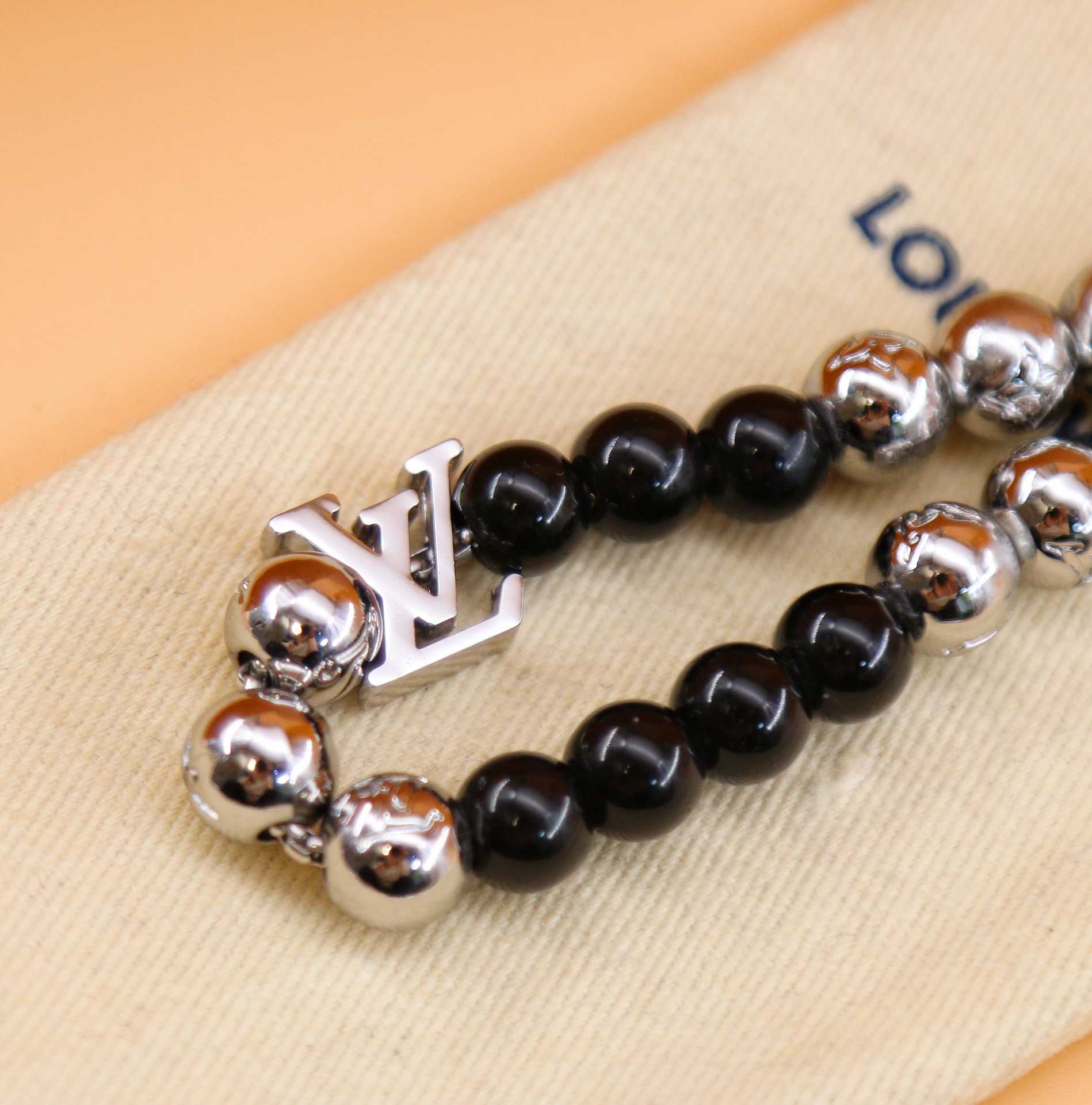 Louis Vuitton Monogram Beads Bracelet   M00512 - DopestKickz