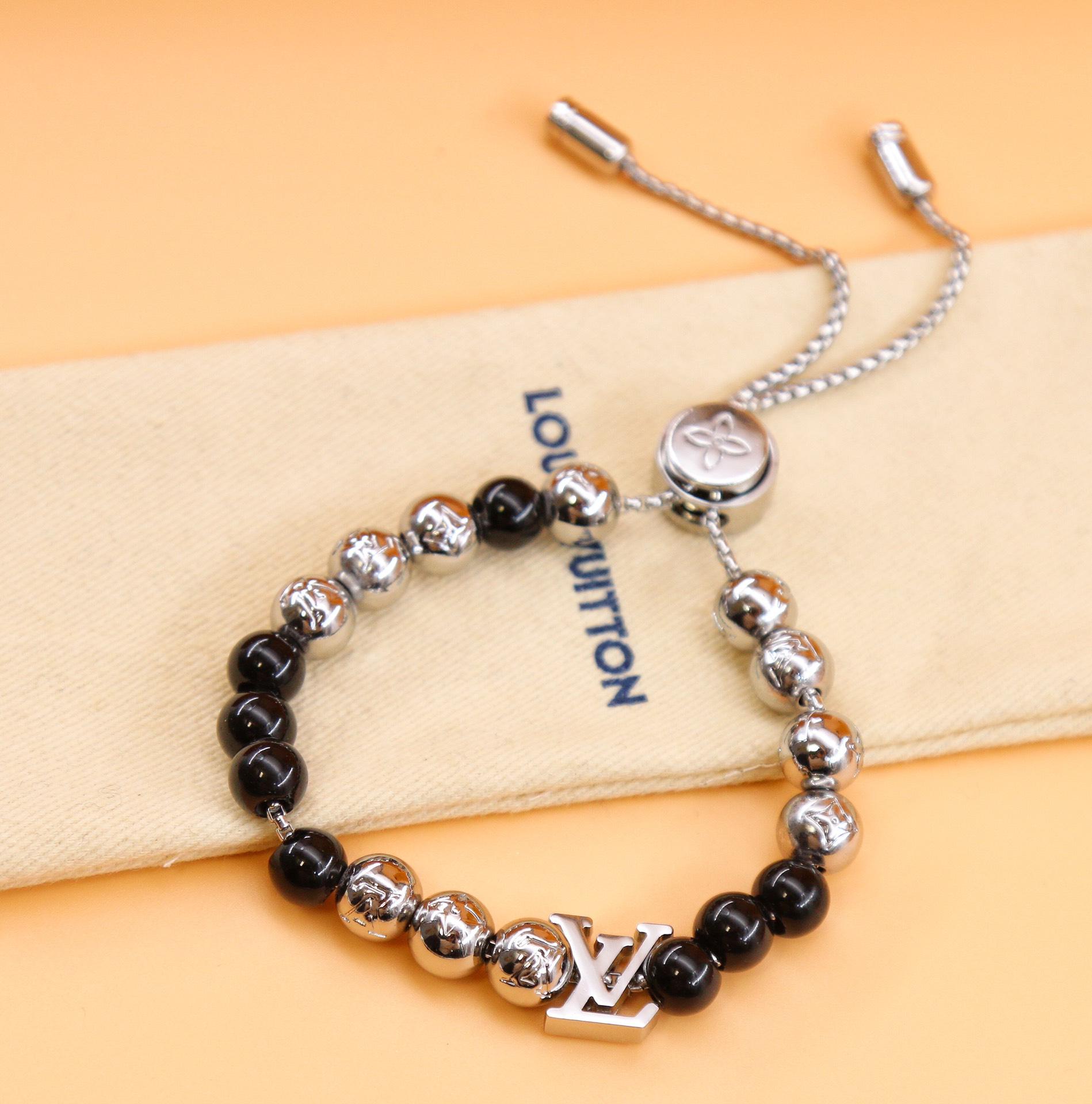 Louis Vuitton Monogram Beads Bracelet   M00512 - DopestKickz