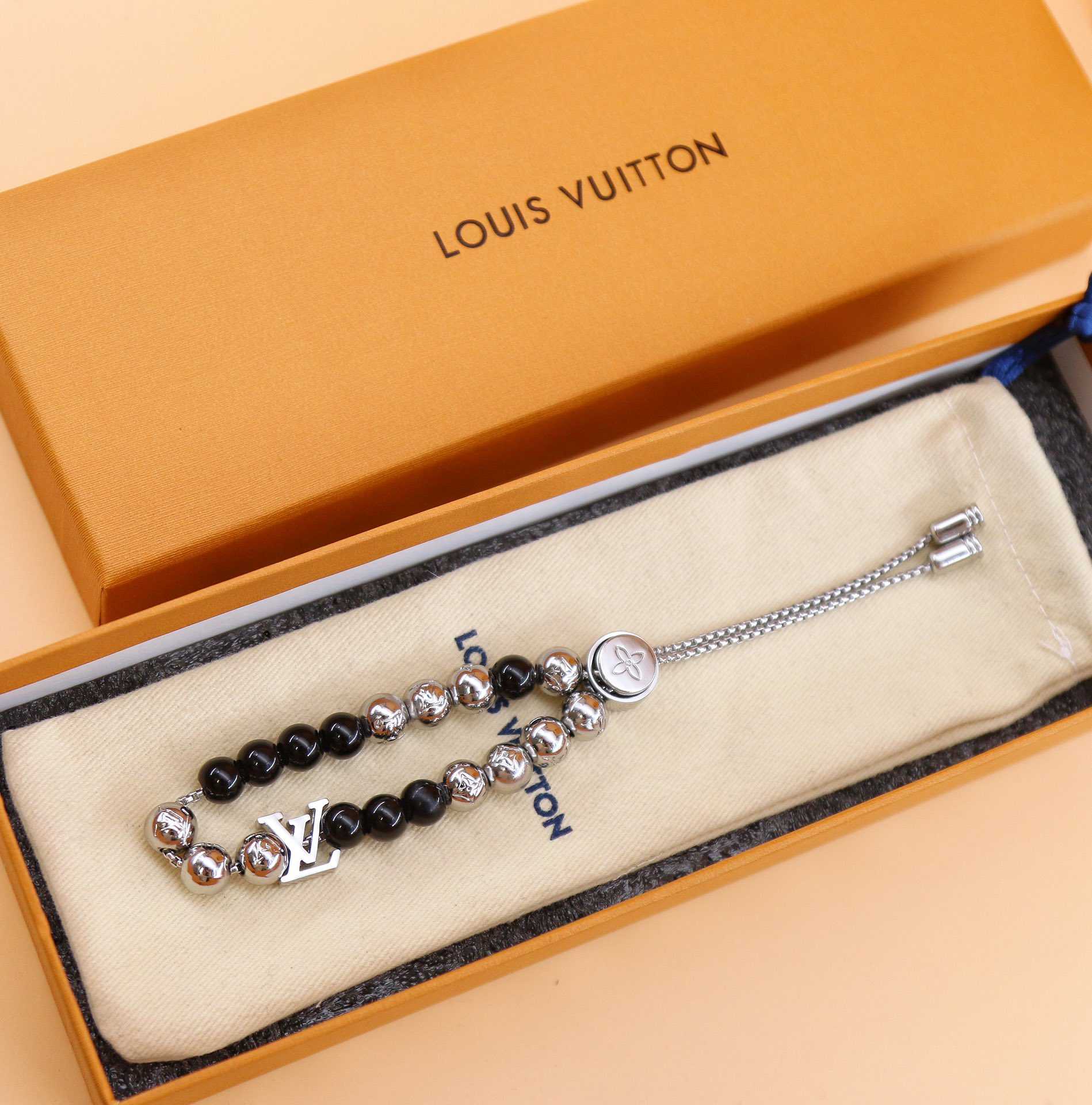 Louis Vuitton Monogram Beads Bracelet   M00512 - DopestKickz
