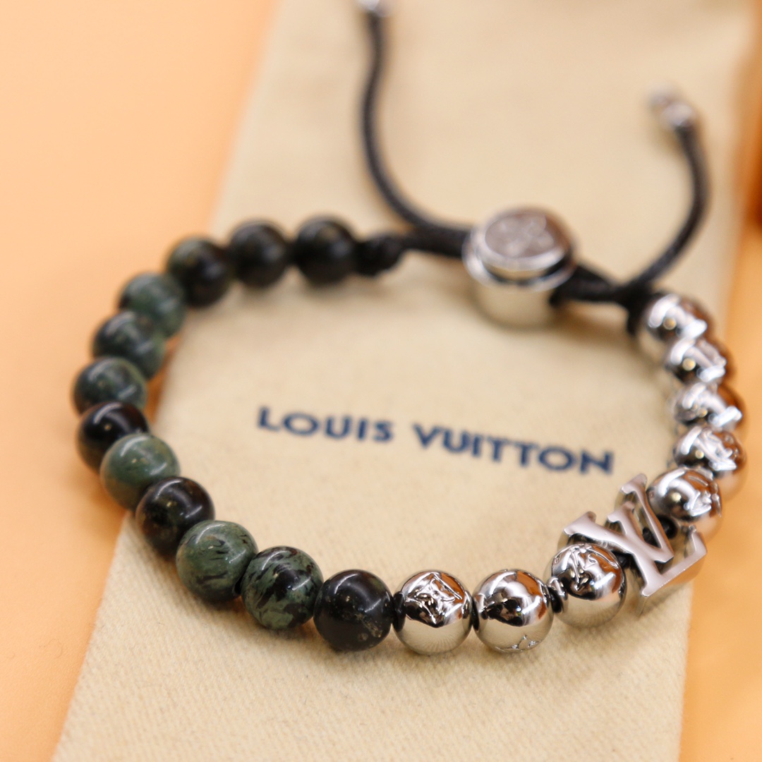 Louis Vuitton Monogram Beads Bracelet   M00511 - DopestKickz