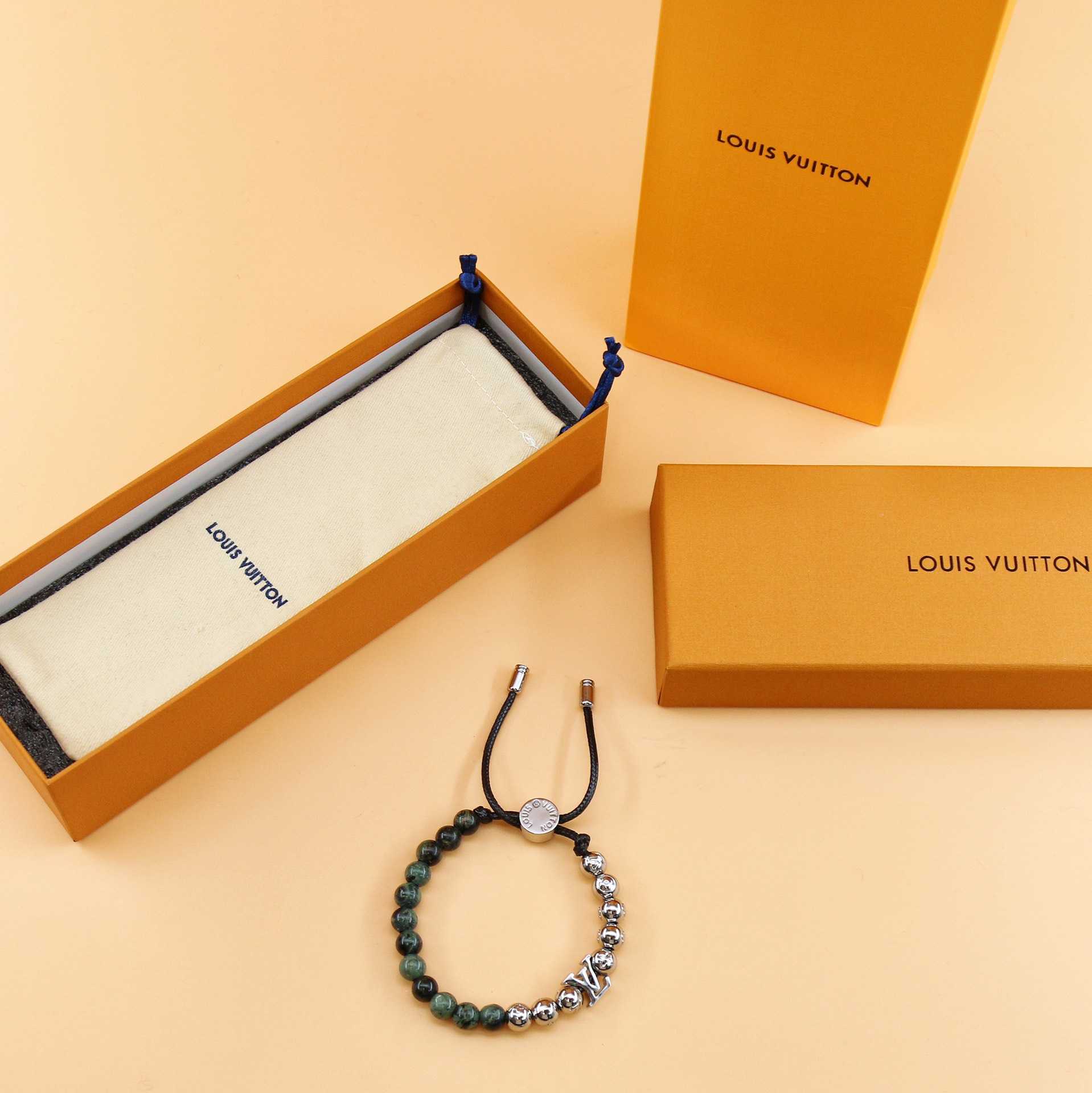 Louis Vuitton Monogram Beads Bracelet   M00511 - DopestKickz