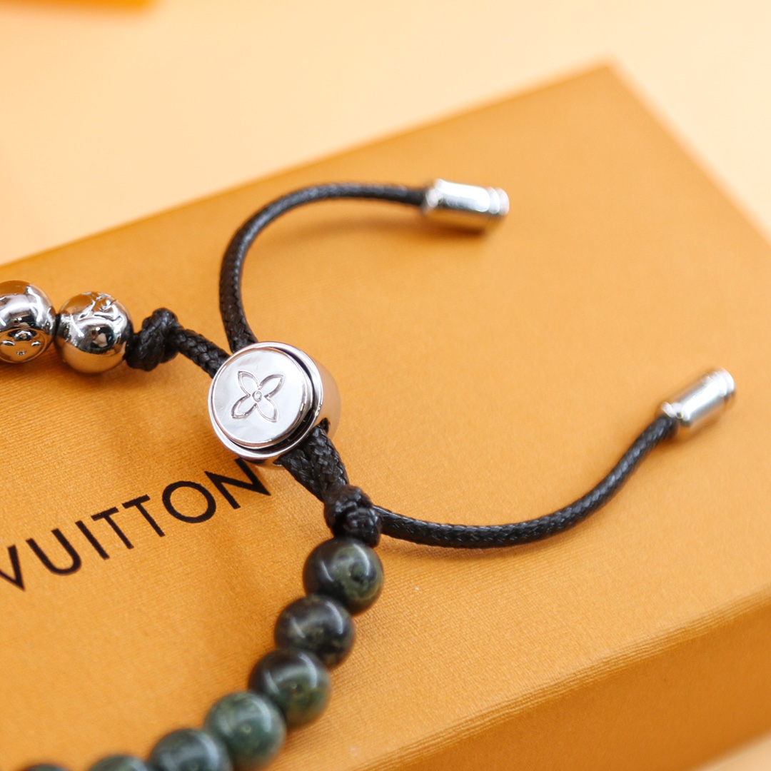 Louis Vuitton Monogram Beads Bracelet   M00511 - DopestKickz