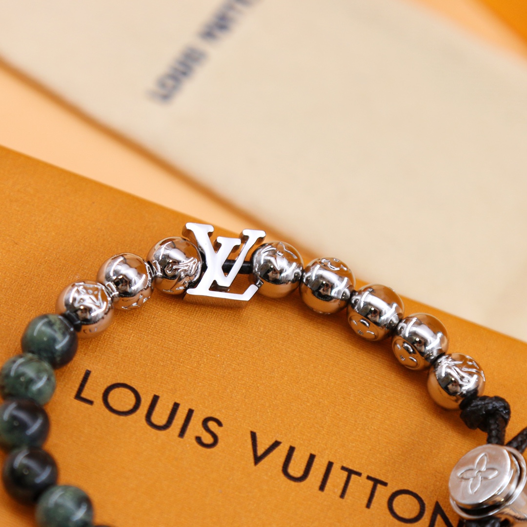 Louis Vuitton Monogram Beads Bracelet   M00511 - DopestKickz