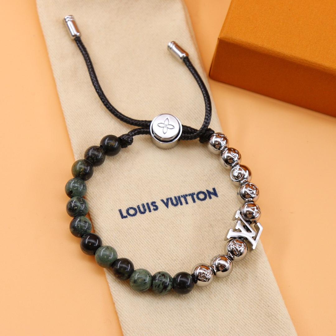 Louis Vuitton Monogram Beads Bracelet   M00511 - DopestKickz