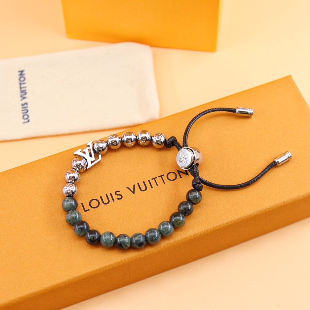 Louis Vuitton Monogram Beads Bracelet   M00511 - DopestKickz
