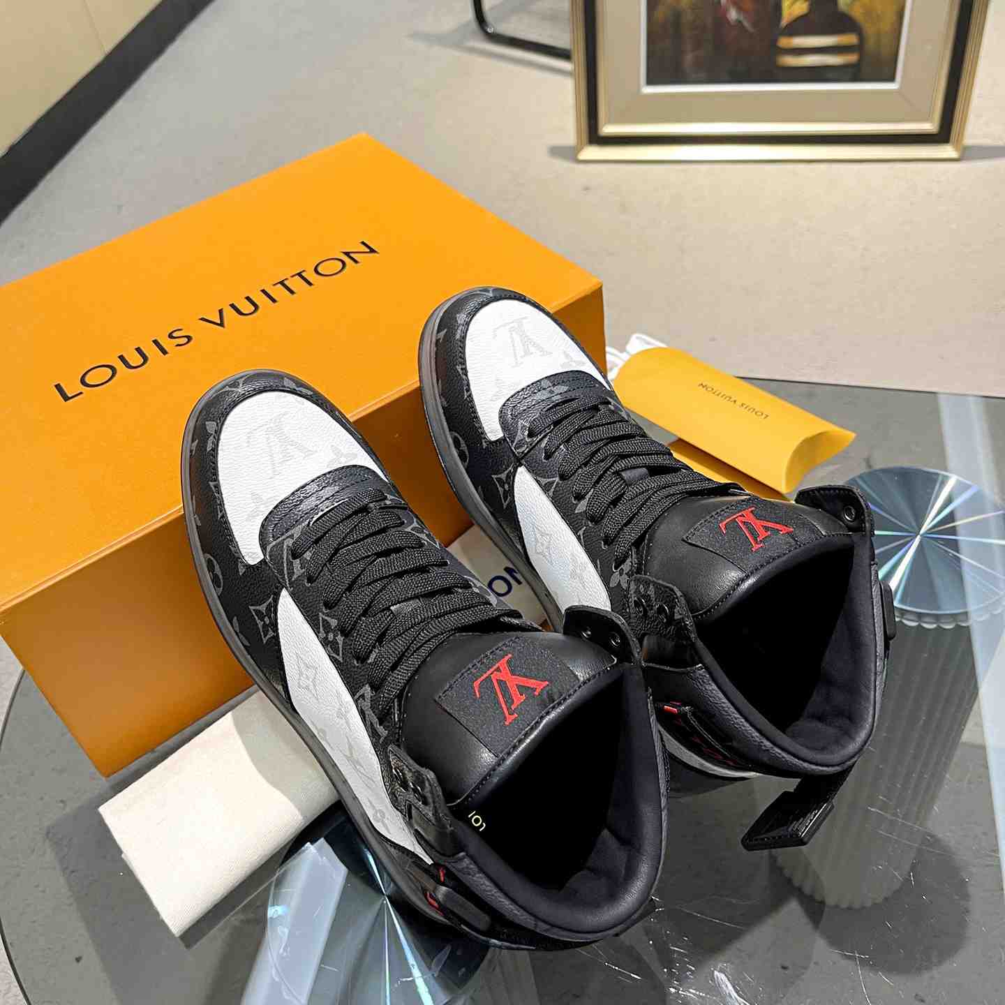 Louis Vuitton Rivoli Sneaker Boot     - DopestKickz
