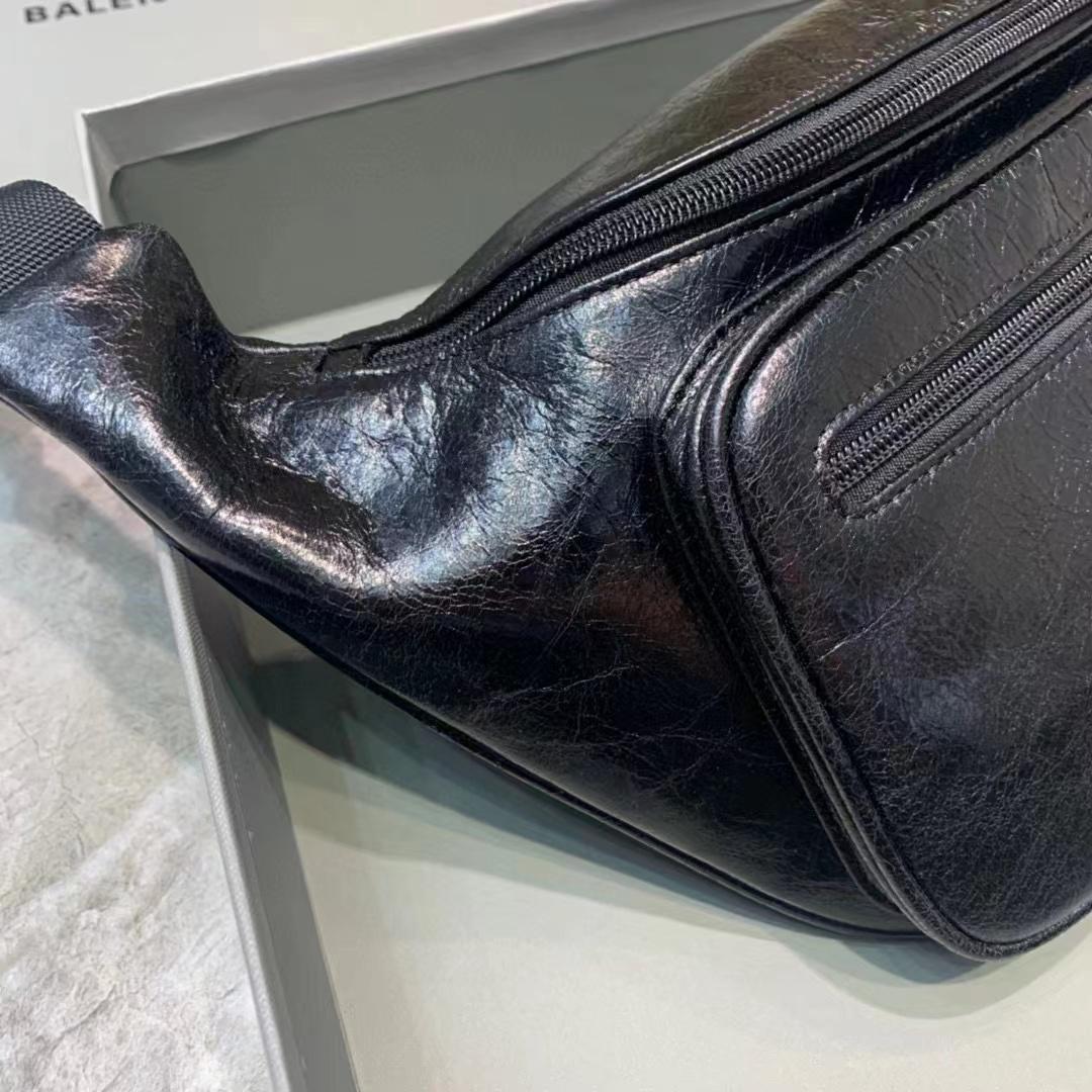 Balenciaga Everyday Beltpack In Black Natural Grain Calfskin(25-5-17cm)   - DopestKickz