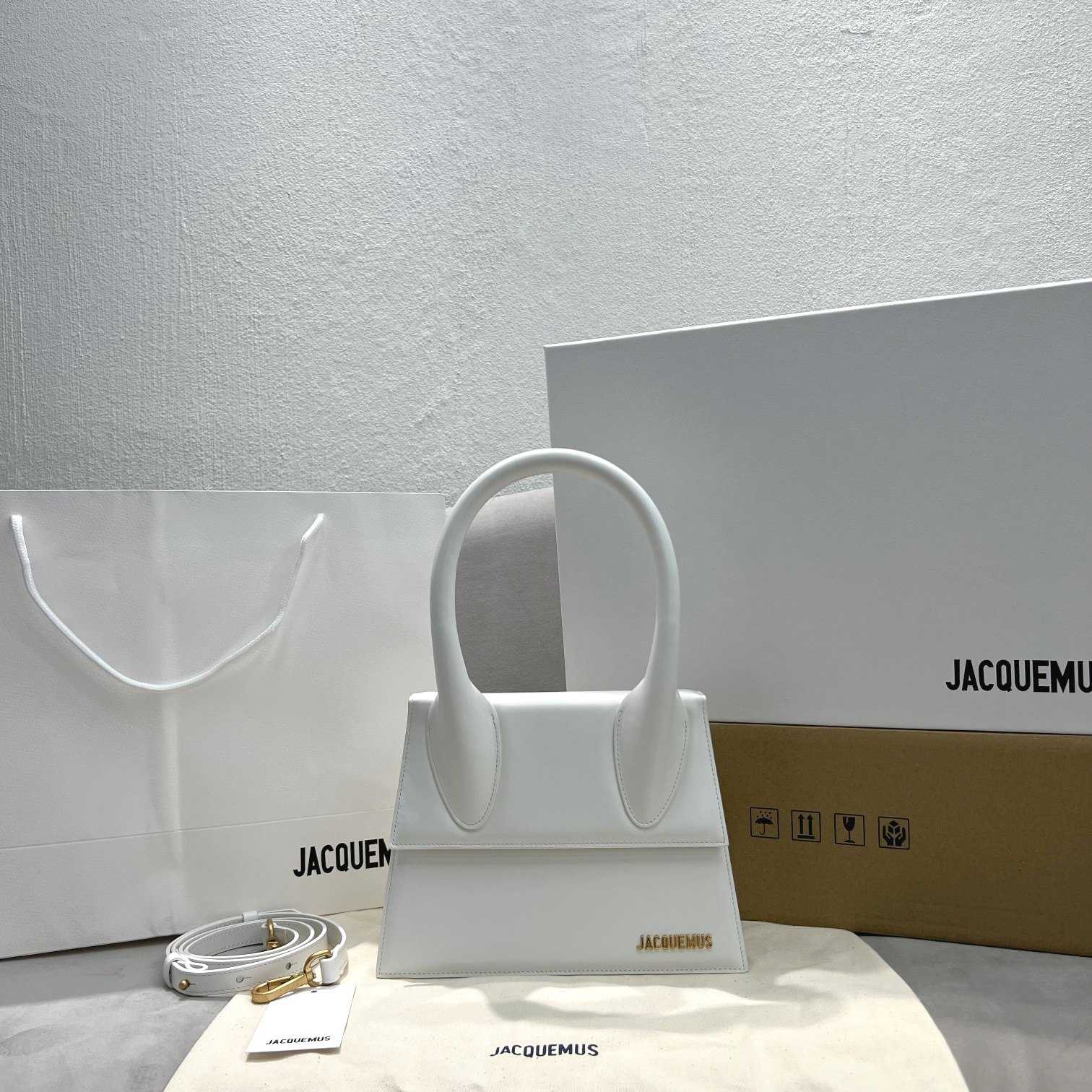 Jacquemus Le Grand Chiquito Large Leather Handbag(24-18-10cm) - DopestKickz