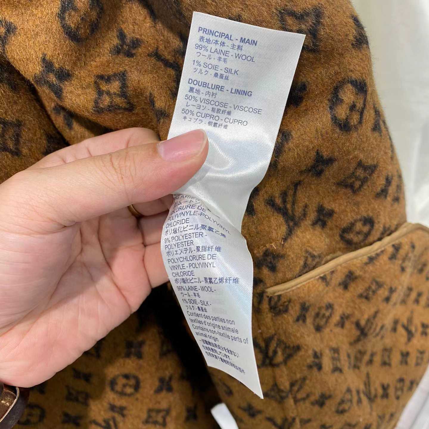 Louis Vuitton Signature Double Face Short Wrap Coat     - DopestKickz
