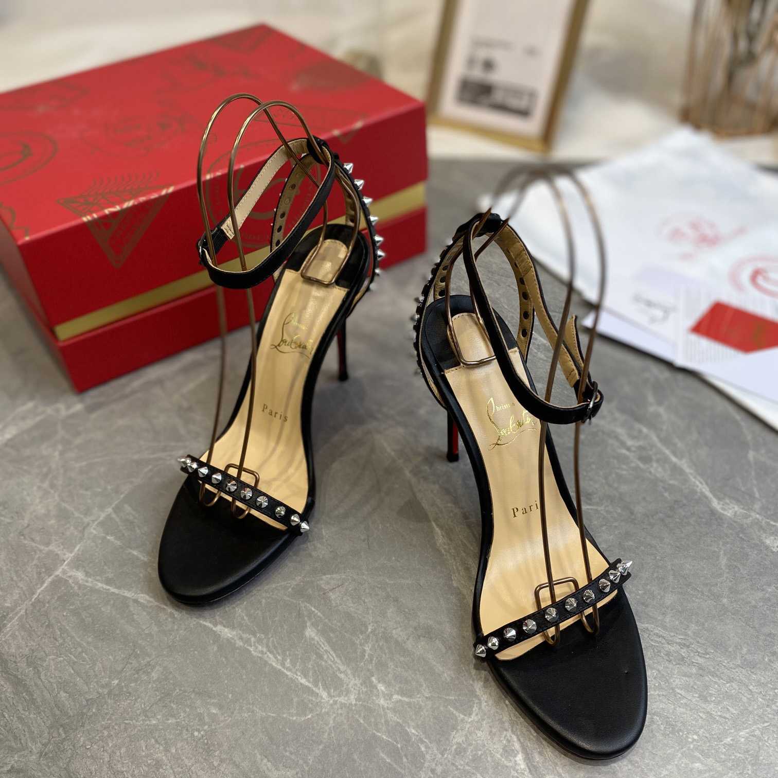 Christian Louboutin So Me Spike 70 Leather Sandals - DopestKickz