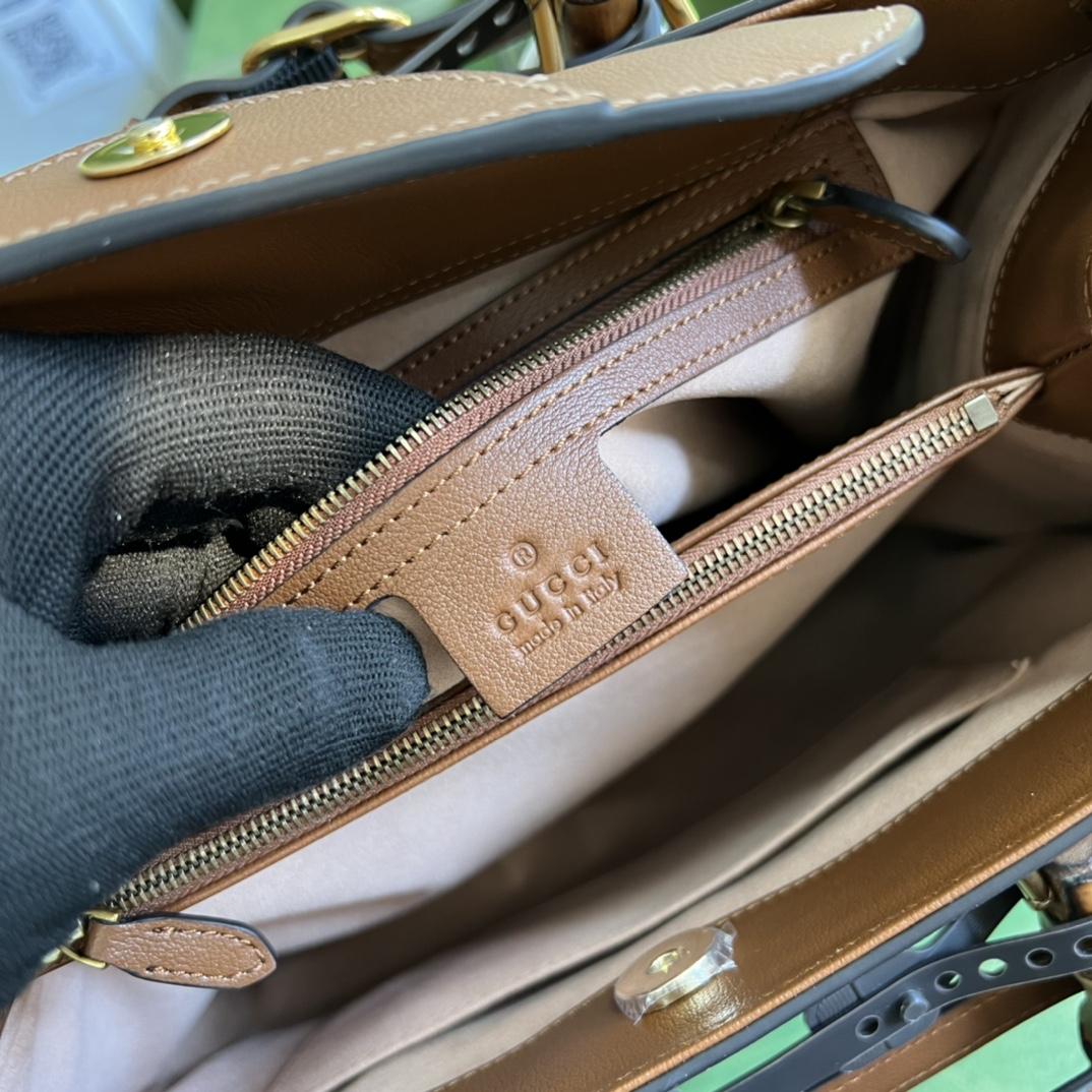 Gucci Diana Medium Top Handle Bag(35-30-14cm) - DopestKickz