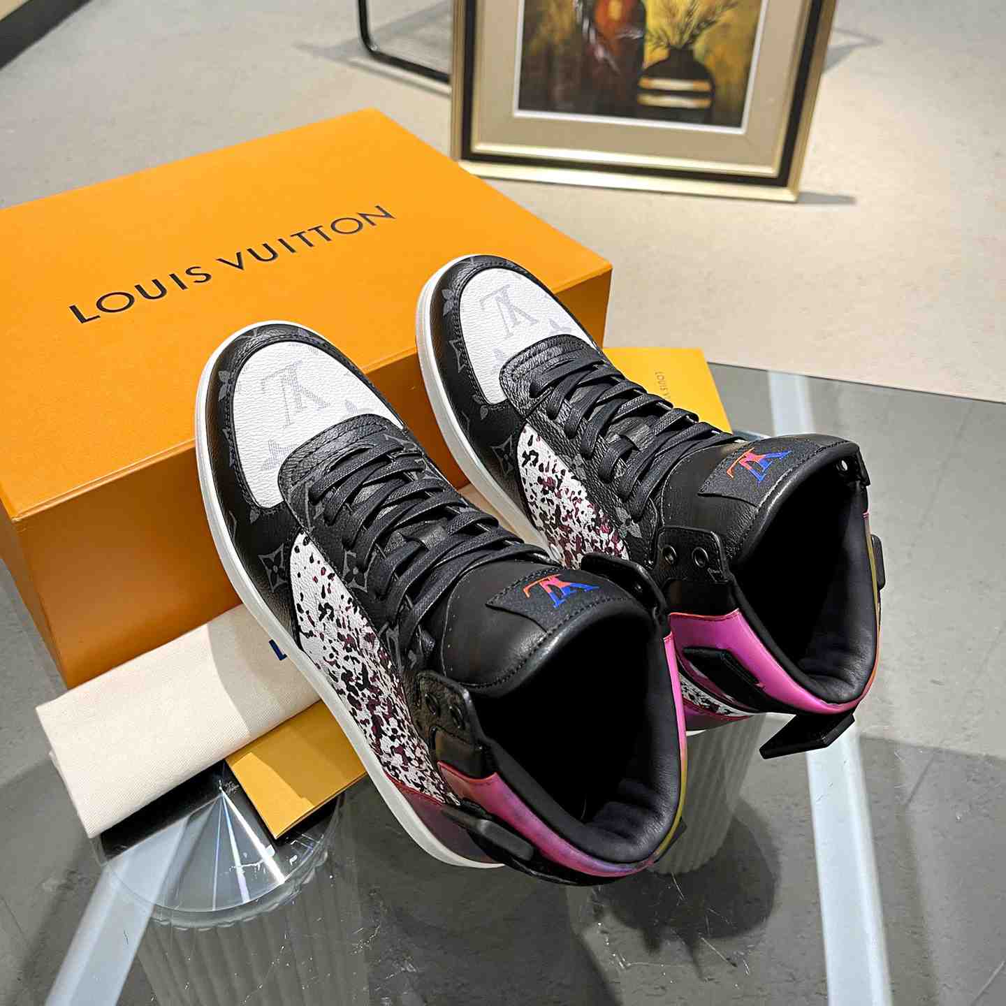 Louis Vuitton Rivoli Sneaker Boot     - DopestKickz
