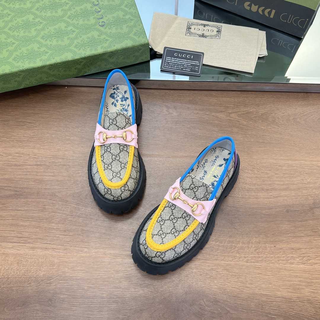 Gucci Women's GG Lug Sole Loafer - DopestKickz