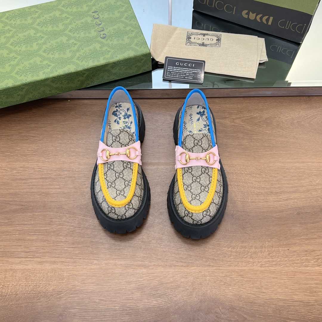 Gucci Women's GG Lug Sole Loafer - DopestKickz