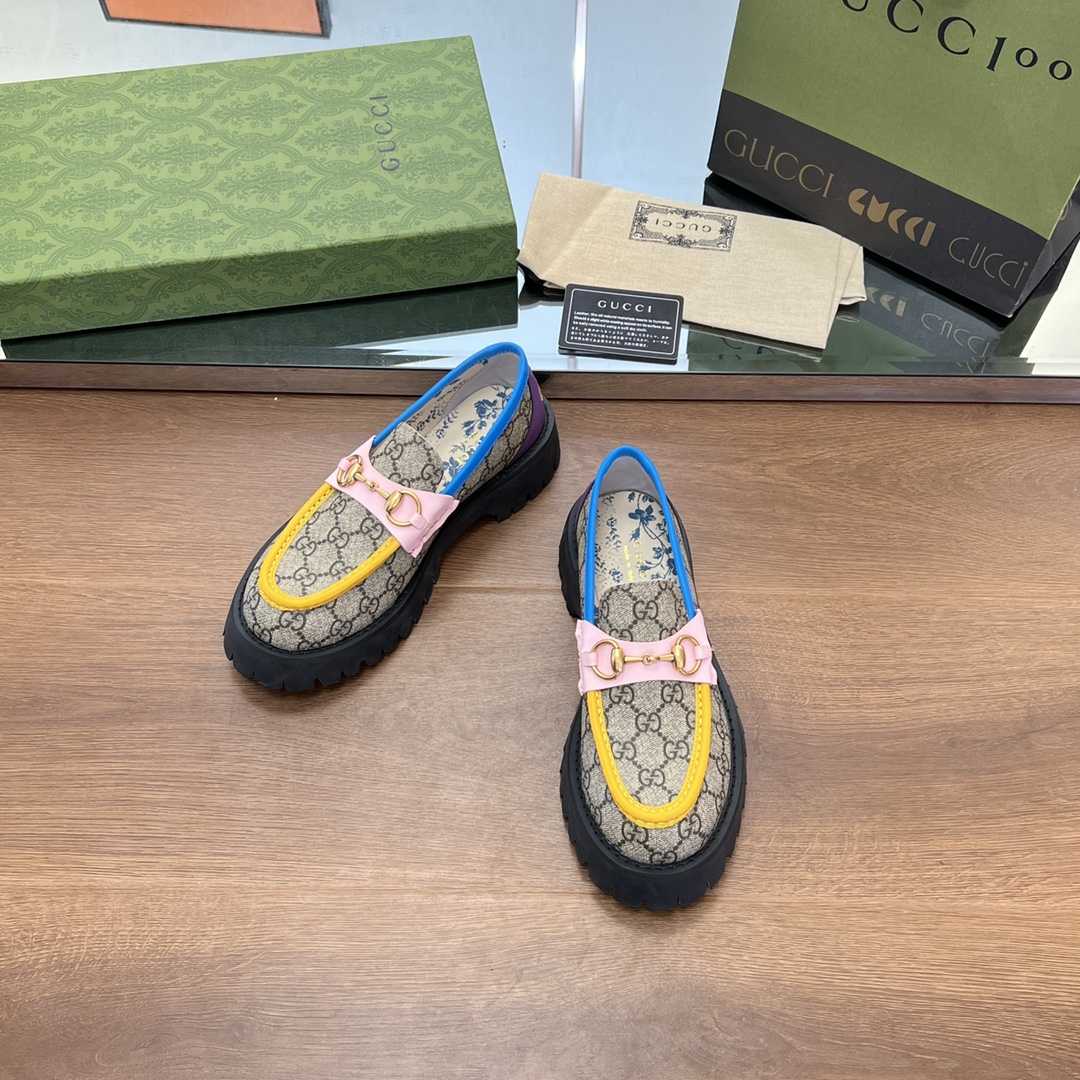 Gucci Women's GG Lug Sole Loafer - DopestKickz