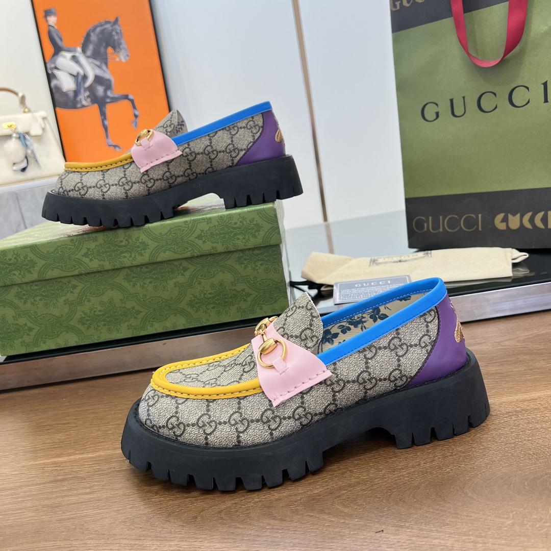 Gucci Women's GG Lug Sole Loafer - DopestKickz