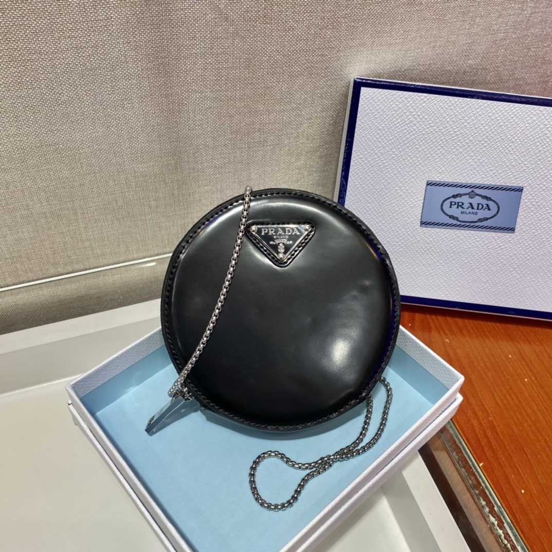 Prada Logo Leather Shoulder Bag(12-12-2cm) - DopestKickz