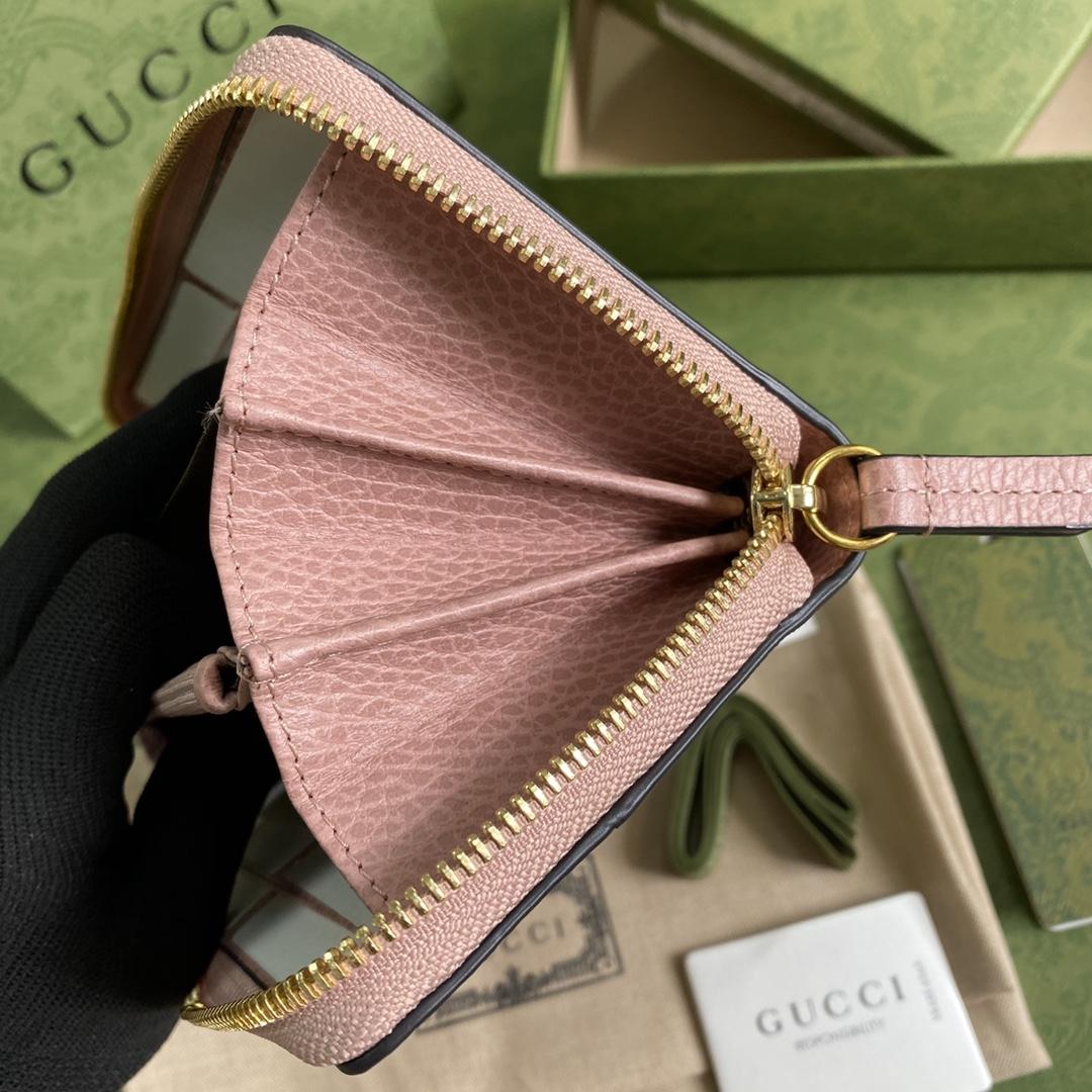 Gucci GG Marmont Zip Around Wallet(19-10-3.5cm)    - DopestKickz