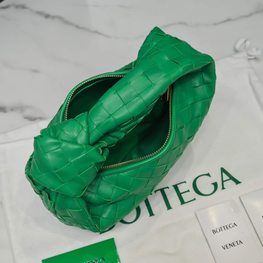 Bottega Veneta Mini Jodie Intrecciato Leather Top Handle Bag(28-23-8cm) - DopestKickz