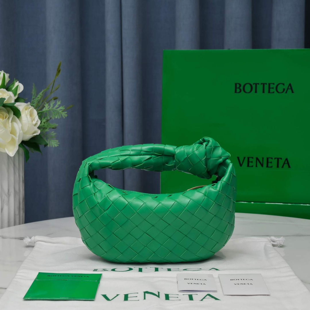 Bottega Veneta Mini Jodie Intrecciato Leather Top Handle Bag(28-23-8cm) - DopestKickz