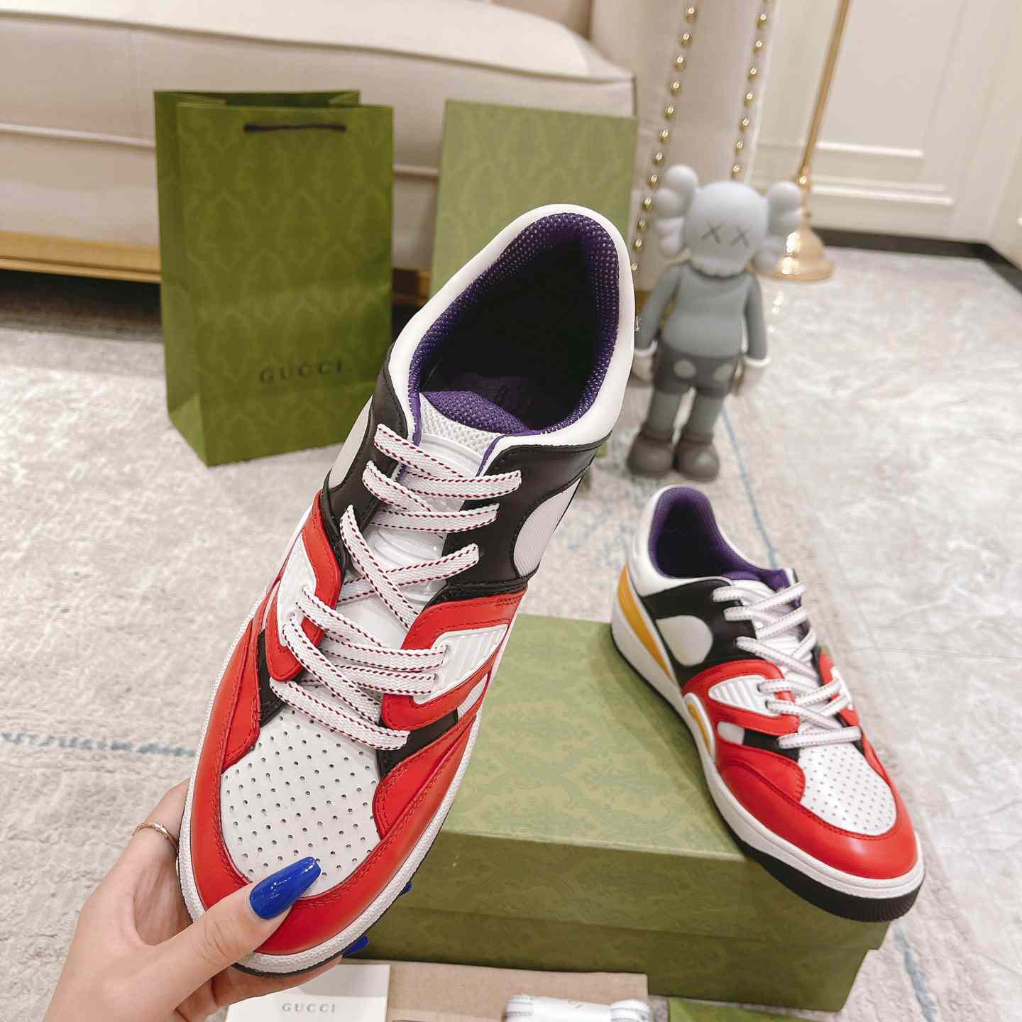 Gucci Basket Sneaker With lnterlocking G  - DopestKickz
